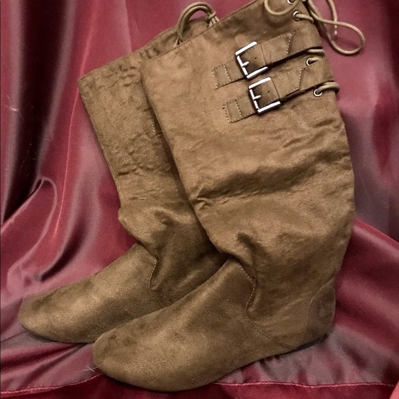 Material Girl Shoes Material Girl Bonita Knee High Boots Poshmark